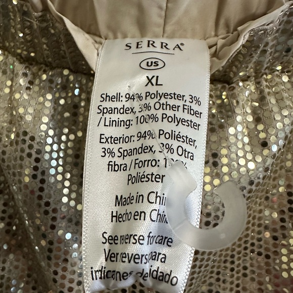 Serra Shimmering Gold Sequin NWT XL - Picture 3 of 3